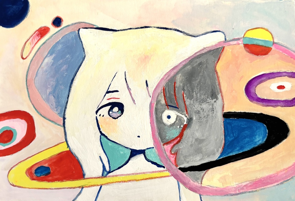 原画「優しく囲んで」