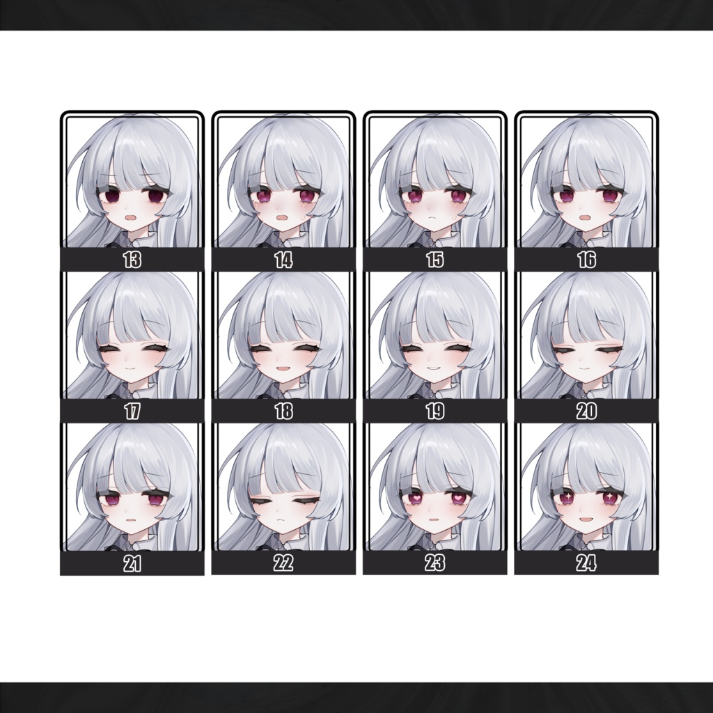 立ち絵素材_銀髪の女の子_22