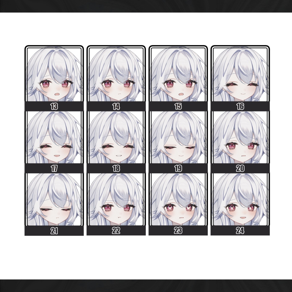 立ち絵素材_白髪の女の子_25