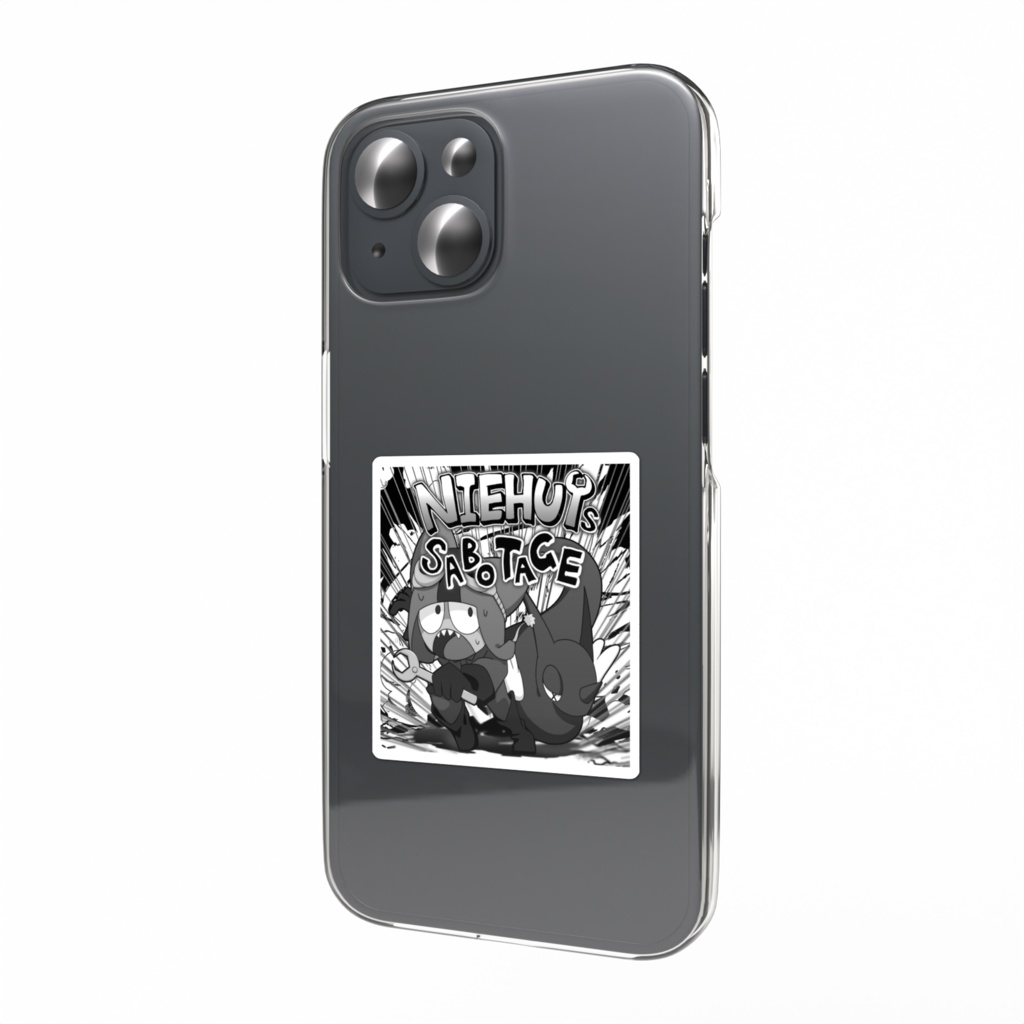 スマホステッカー　涅灰&焦油 51 × 51(mm)