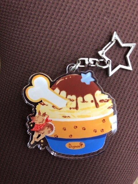 こんぱにおんあいす アクリルキーホルダー【ドッグミート】