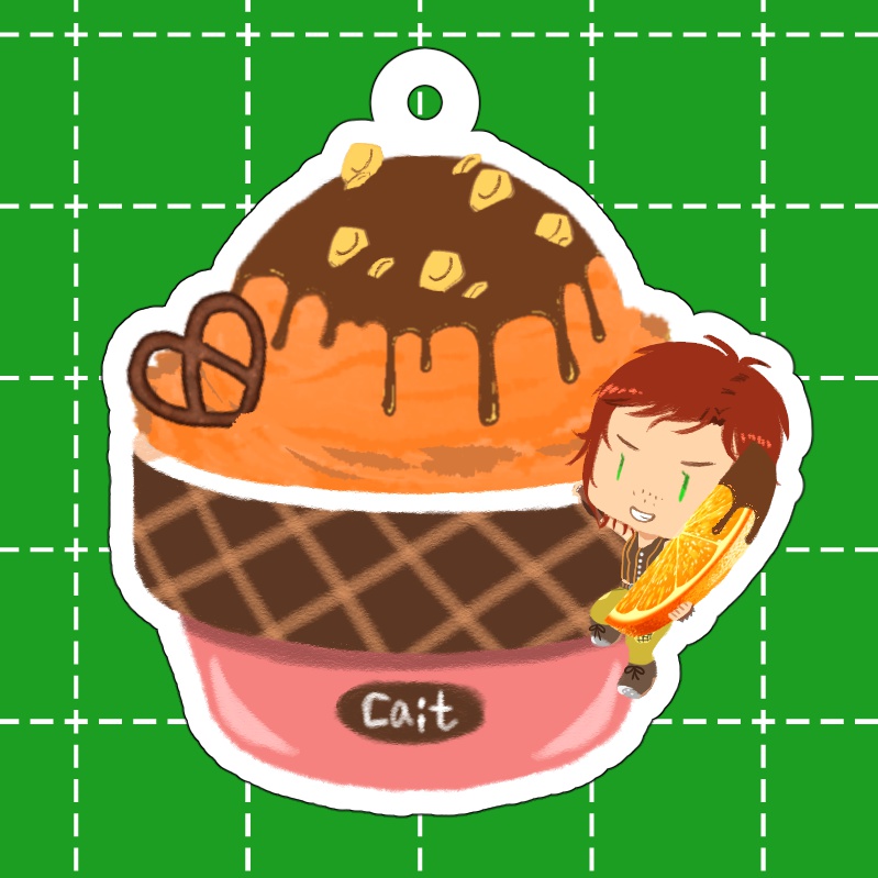 こんぱにおんあいす　アクリルキーホルダー【ケイト】