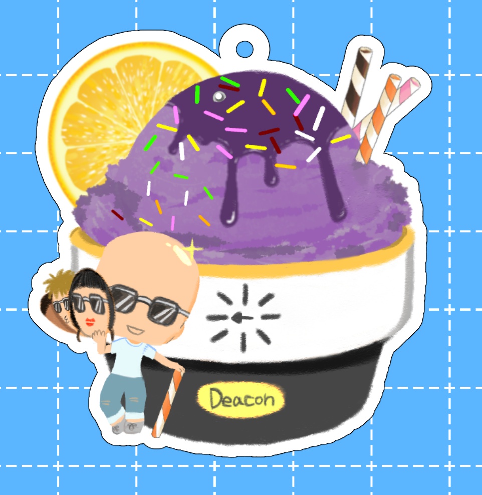 こんぱにおんあいす　アクリルキーホルダー【ディーコン】 