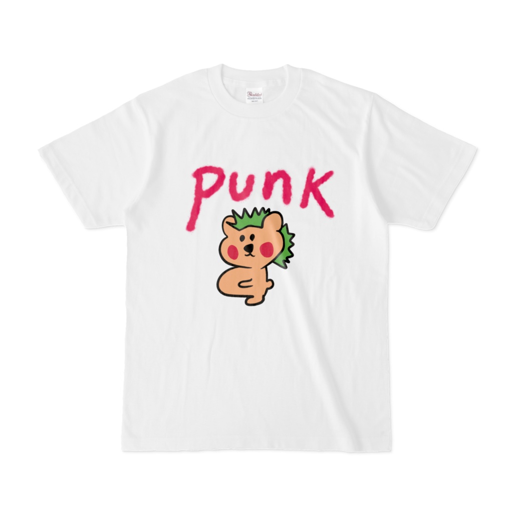 パンクロックくまってぃTシャツ