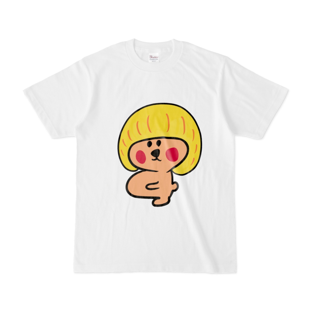 マッシュルームヘアーくまってぃTシャツ