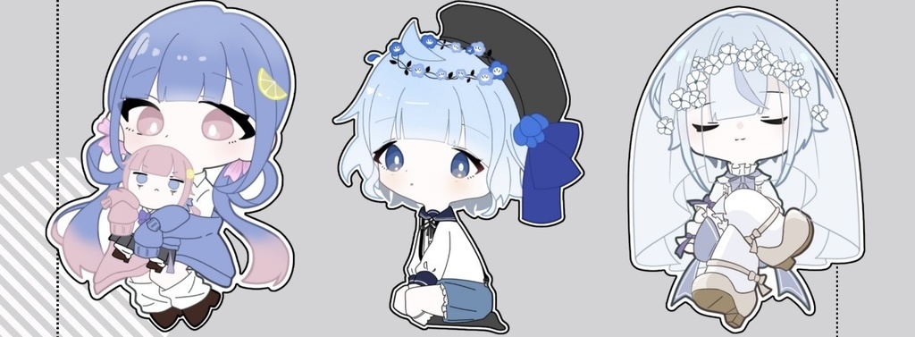 【ダイカットステッカー 3種セット】