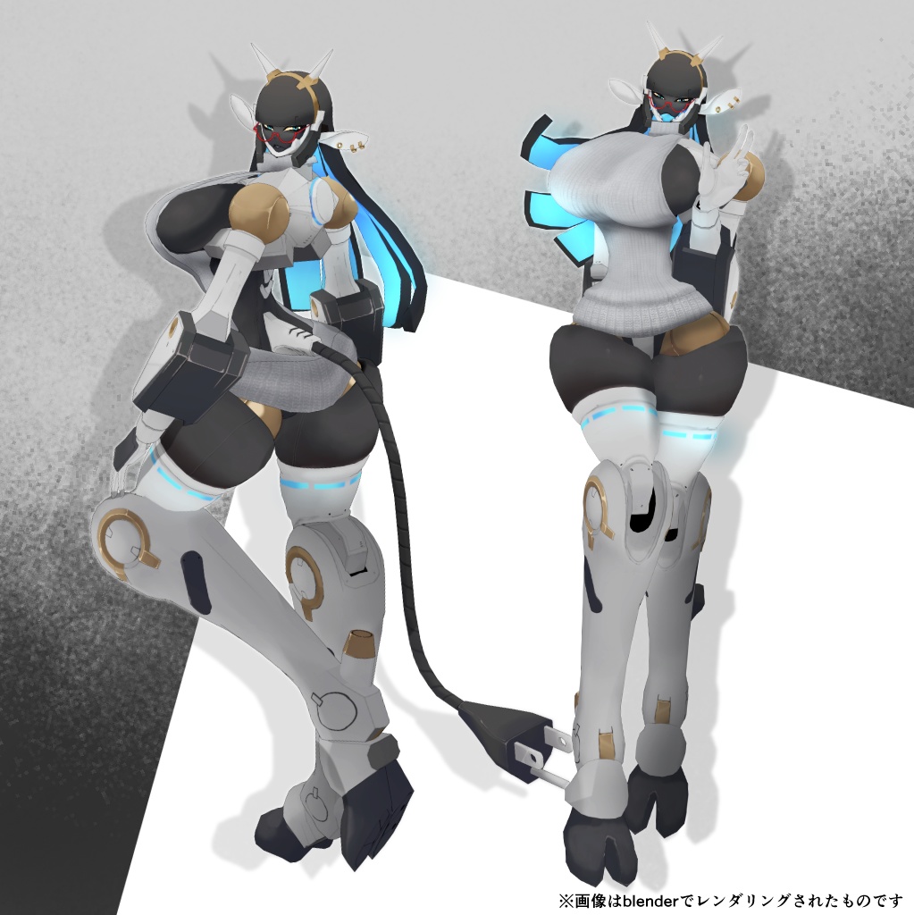 (1月3日まで無料配布)MA対応 丑若さん追加衣装_クリスマスパック