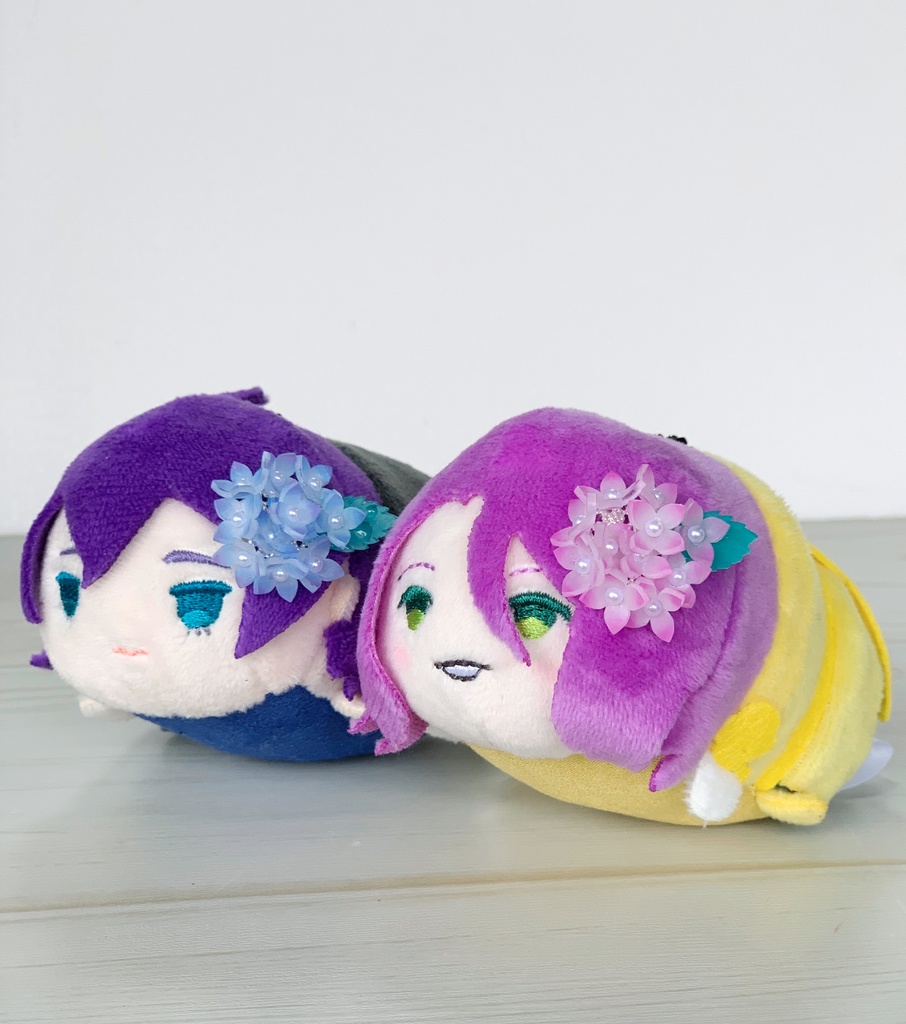 紫陽花のぬいぐるみ用アクセサリー