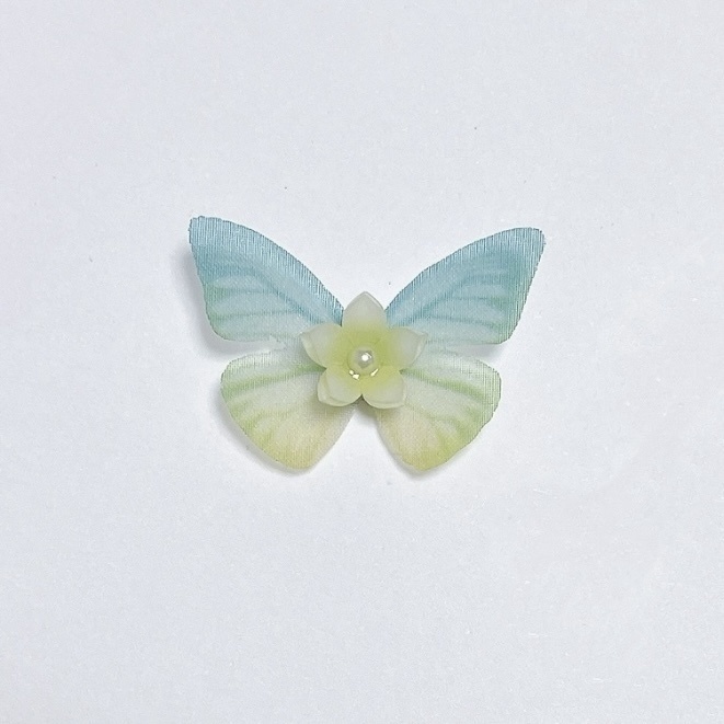 小花と蝶々のぬいぐるみ用アクセサリー