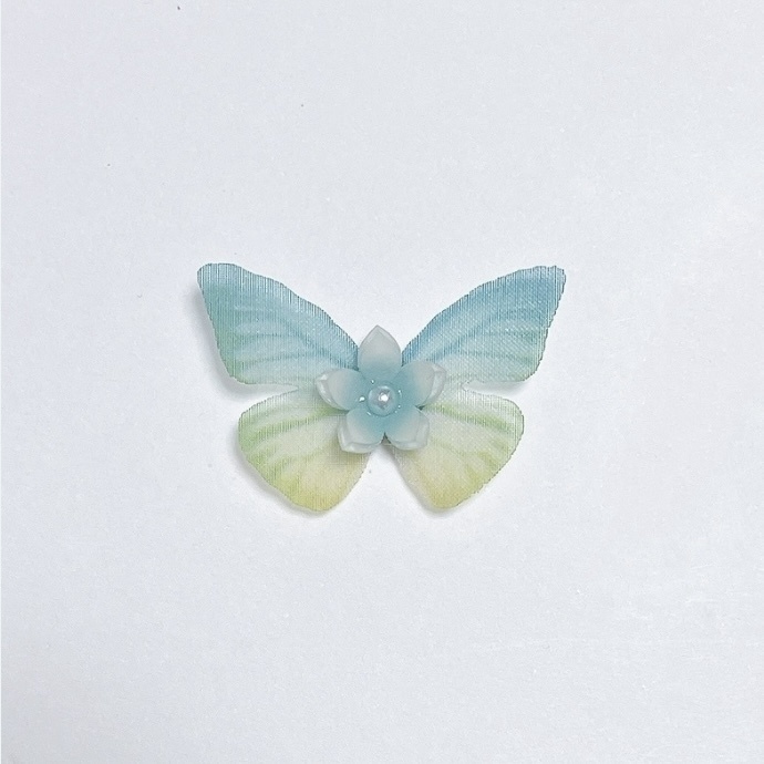 小花と蝶々のぬいぐるみ用アクセサリー