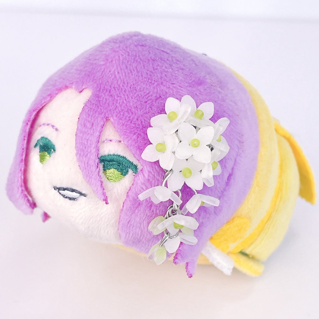 ライラックのぬいぐるみ用アクセサリー・お揃い耳飾り