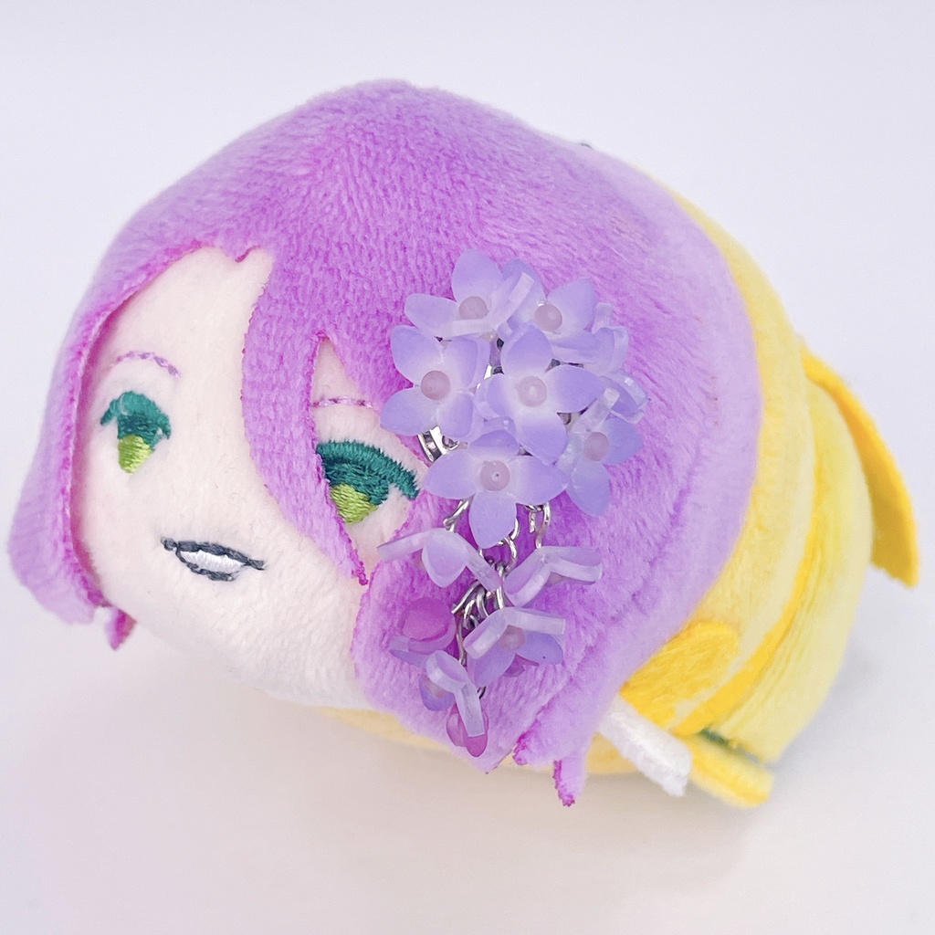ライラックのぬいぐるみ用アクセサリー・お揃い耳飾り