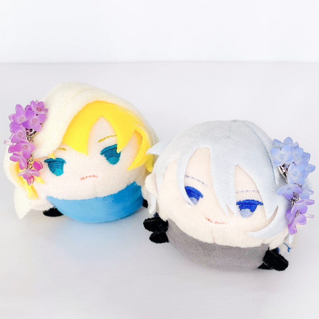ライラックのぬいぐるみ用アクセサリー・お揃い耳飾り