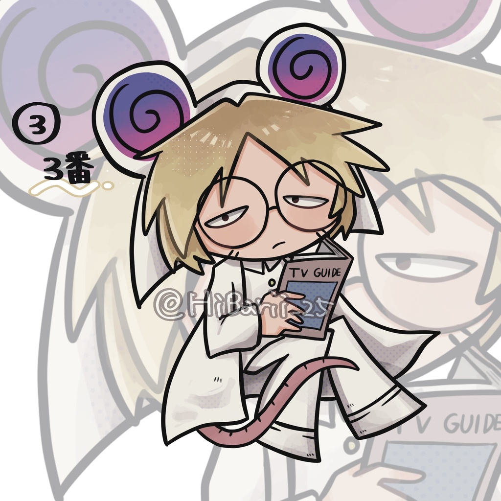 【Ranfren】ラットマン アクリルキーホルダー 5種