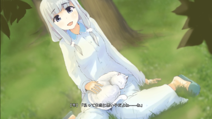 絶望する白銀少女