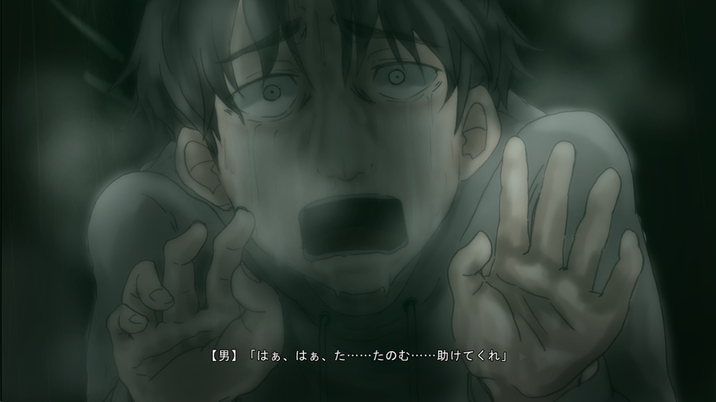 絶望する白銀少女