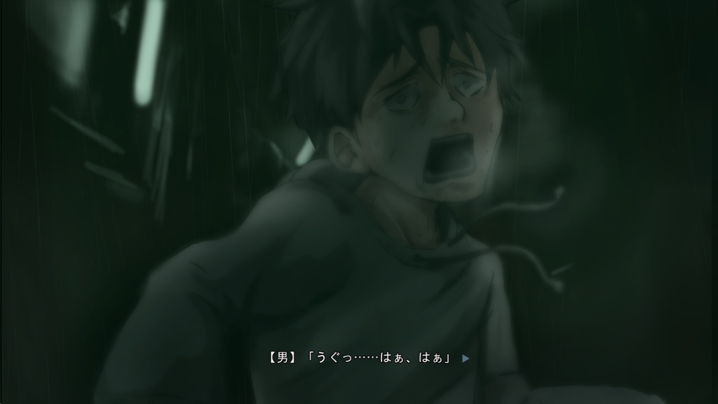 絶望する白銀少女