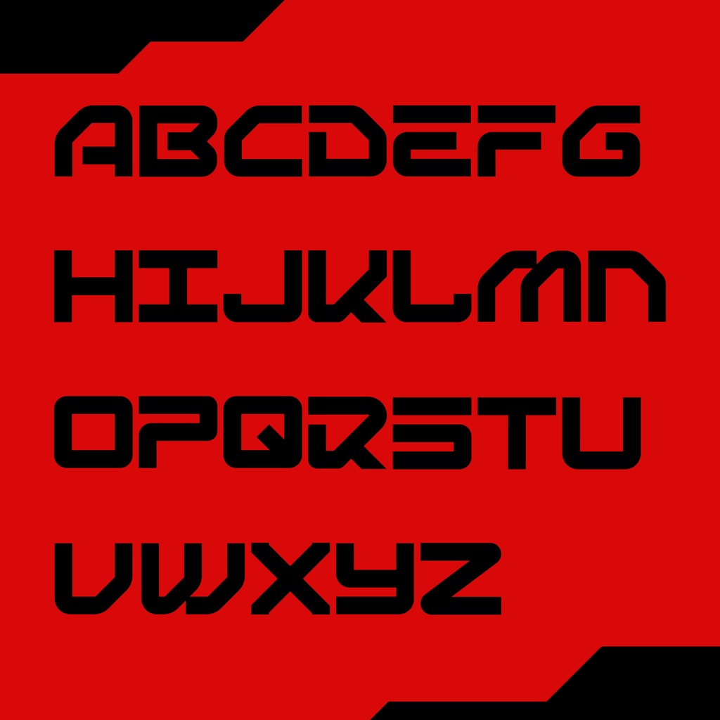 未来系フォント / FUTURISTIC FONT