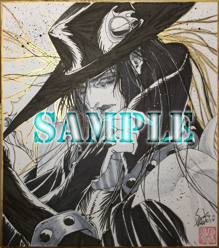 【受注生産】色紙コミッション 「黒いハンター」 色紙<大> 2021年7月募集