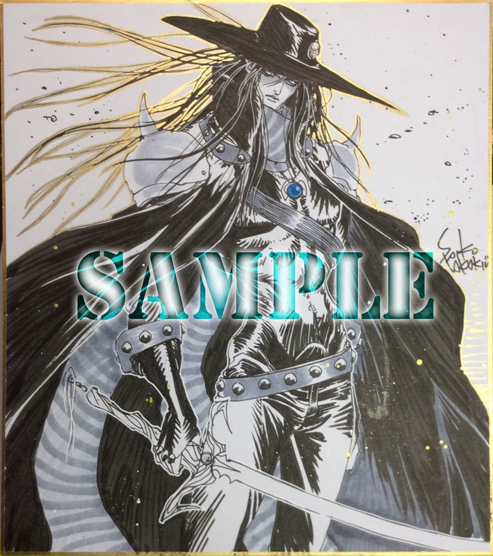 【受注生産】色紙コミッション 「黒いハンター」 色紙<大> 2021年9月募集