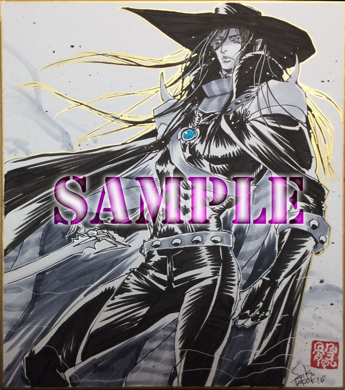 【受注生産】色紙コミッション 「黒いハンター」 色紙<大> 2022年1月募集