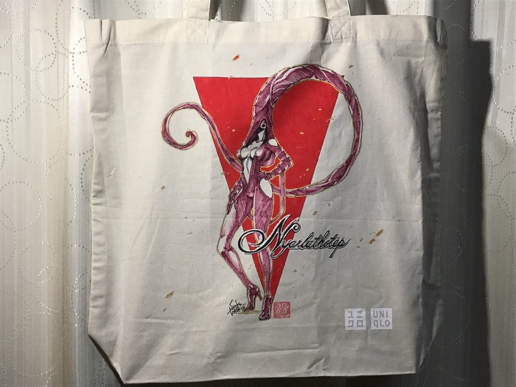 ドローイング布バッグ