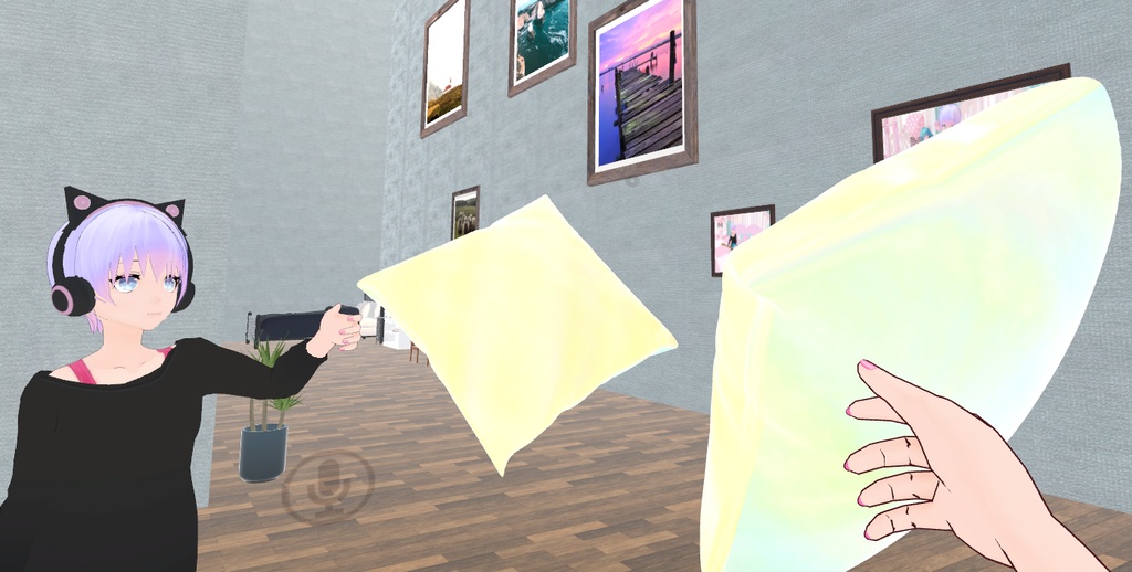 ただのクッション【無料VRChat小物】