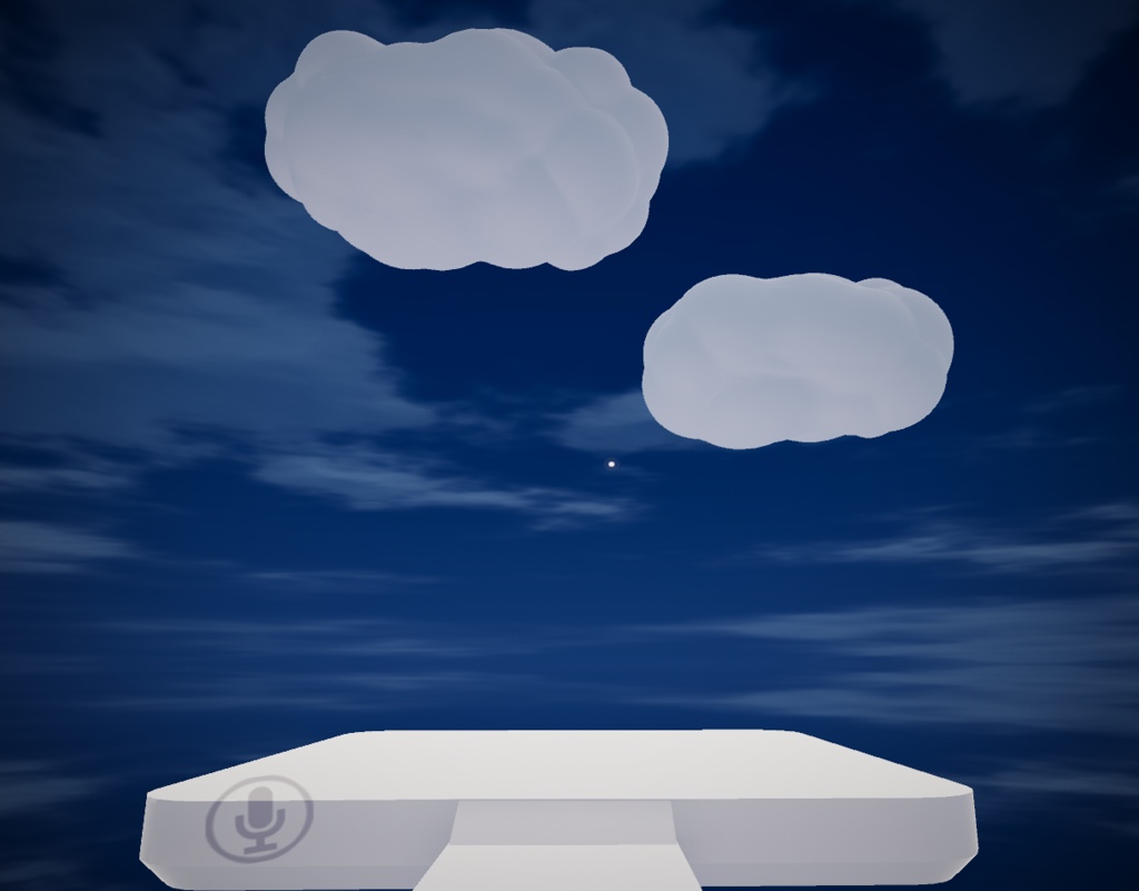 ただの雲 ×2【無料VRChat小物】