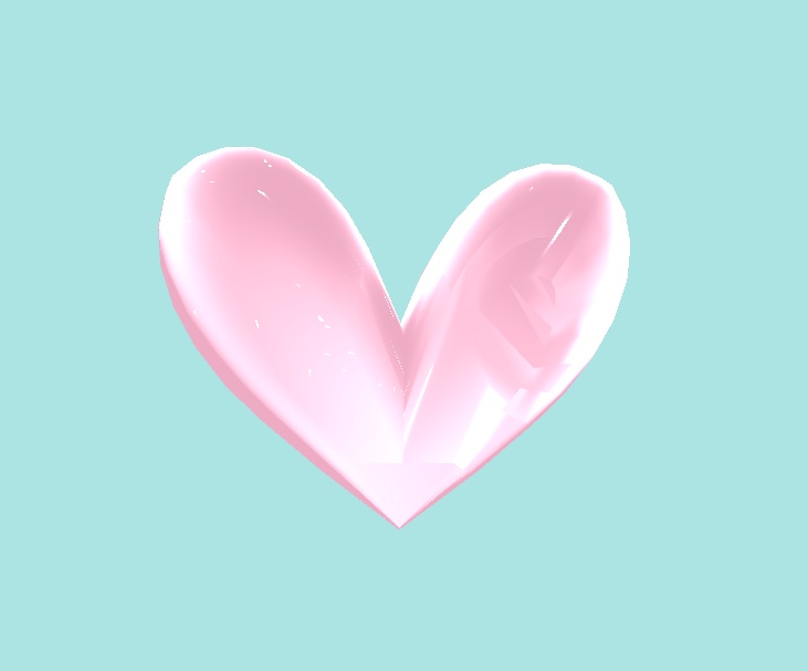 ハート 3Dモデル【 VRChat / cluster想定】