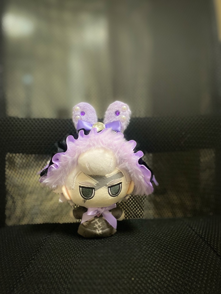 ヘッドドレス黒紫