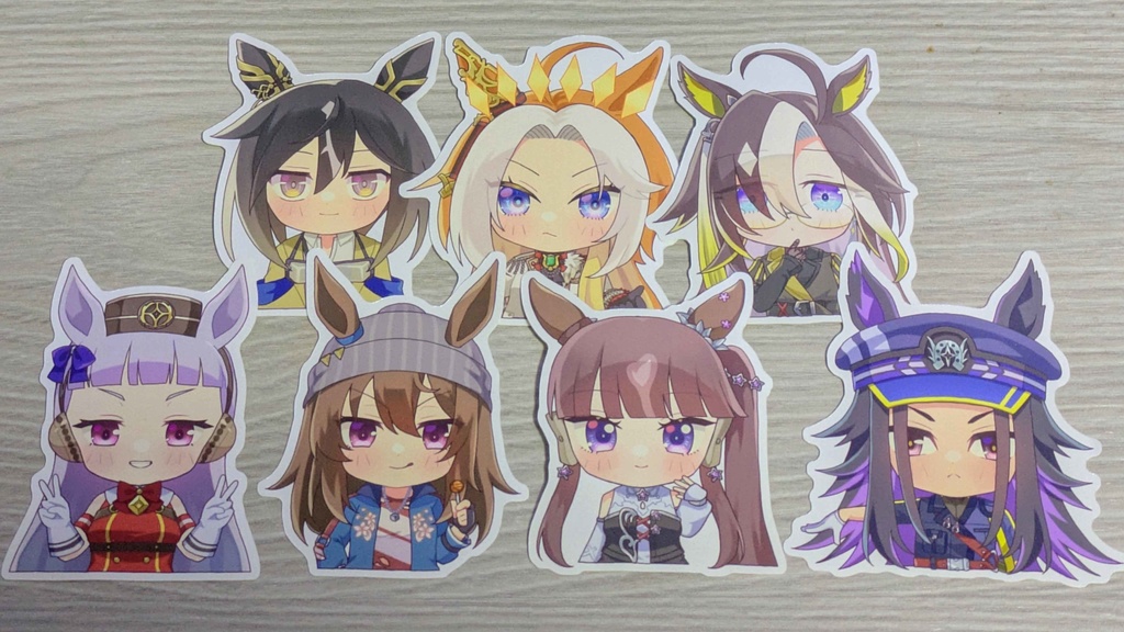 【ウマ娘】ステゴ一族ダイカットシール