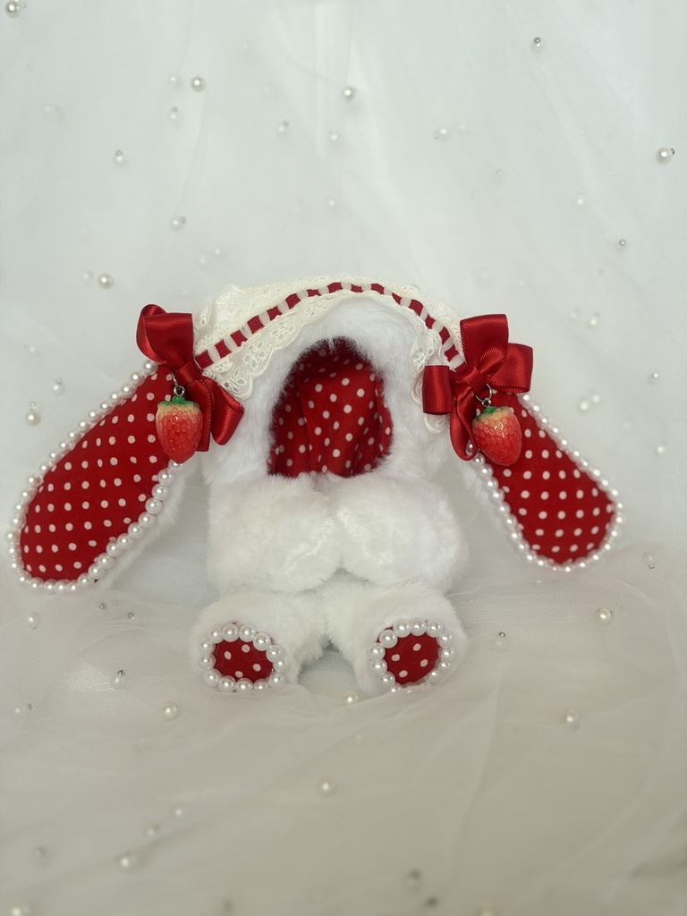 【即納品】Pretty Bunny おすわりきぐるみ 11~13㎝ぬい対応