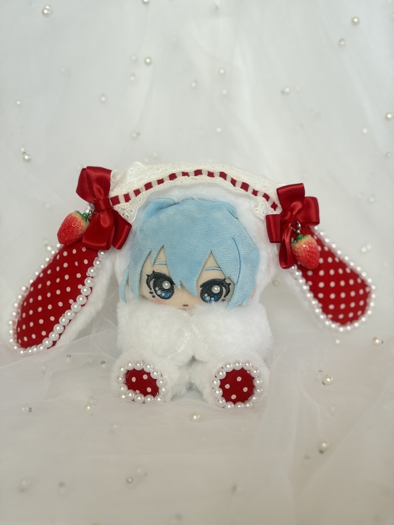 【即納品】Pretty Bunny おすわりきぐるみ 11~13㎝ぬい対応