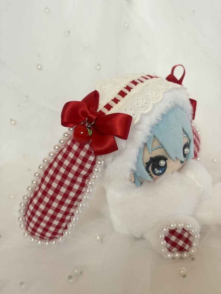 【即納品】Pretty Bunny おすわりきぐるみ 11~13㎝ぬい対応