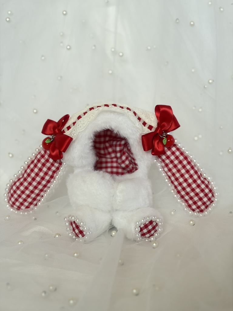 【即納品】Pretty Bunny おすわりきぐるみ 11~13㎝ぬい対応