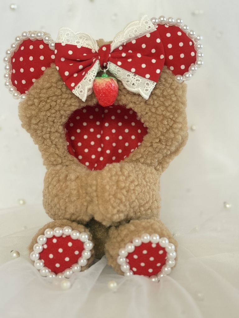 【即納品】Kyururun Bear おすわりきぐるみ 11~13㎝ぬい対応