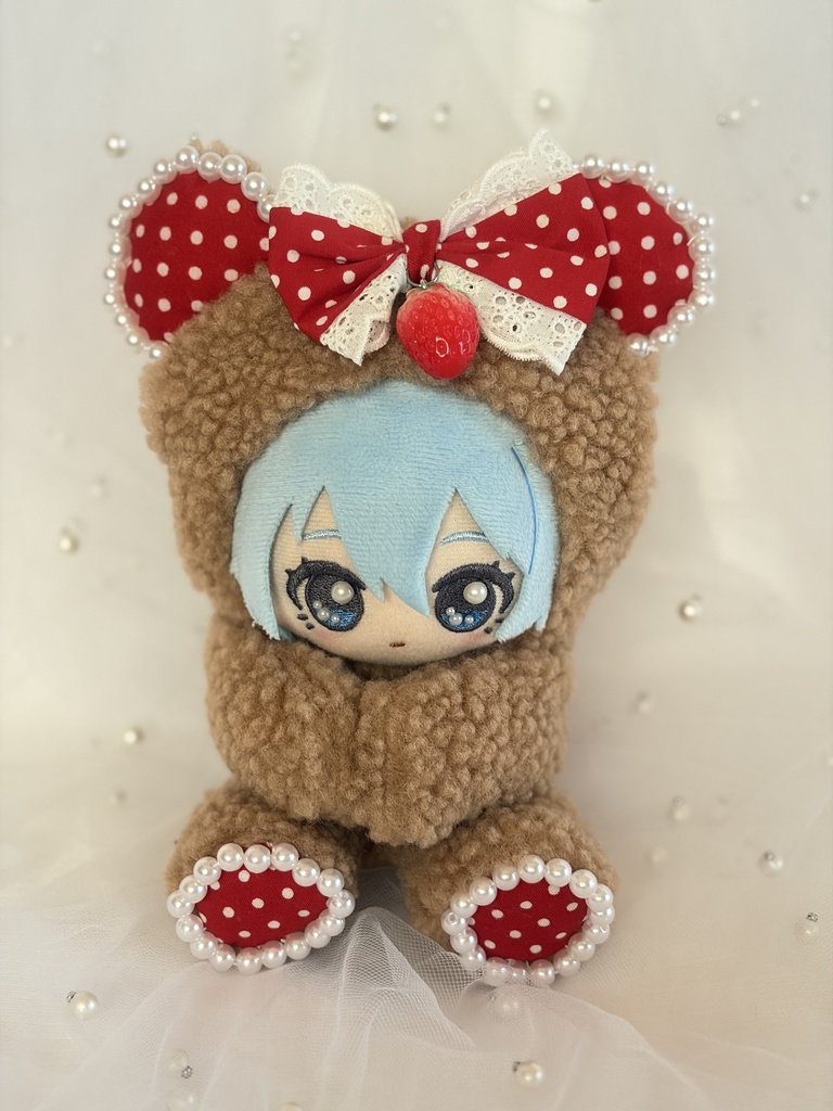 【即納品】Kyururun Bear おすわりきぐるみ 11~13㎝ぬい対応