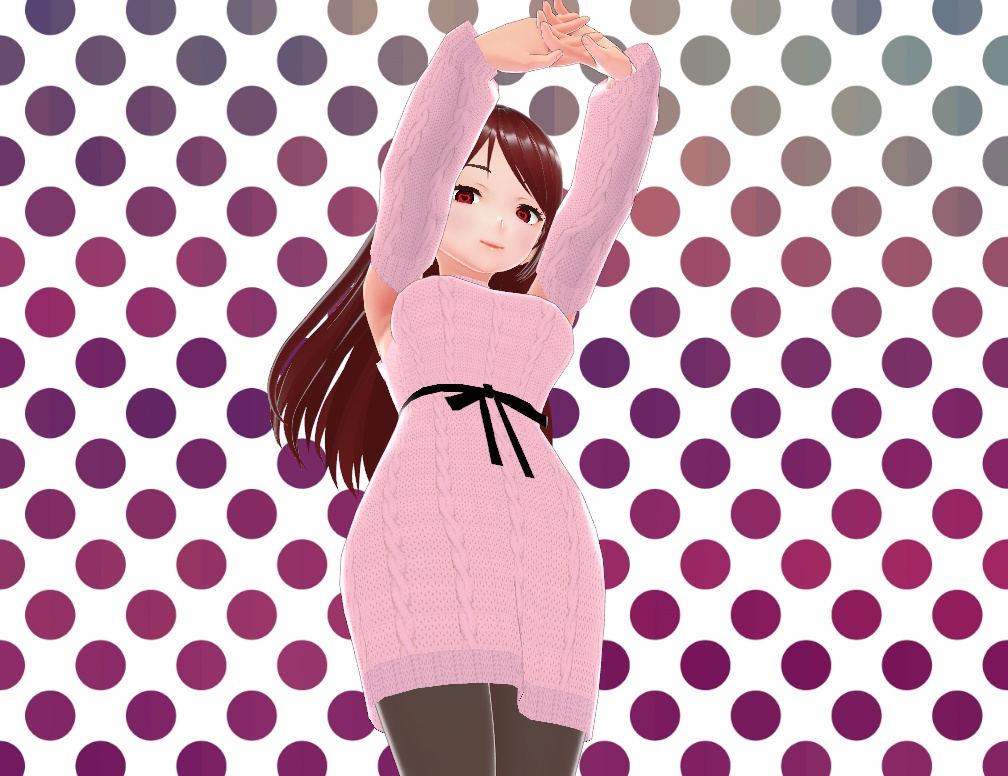 Vroid model with Knit Sweater