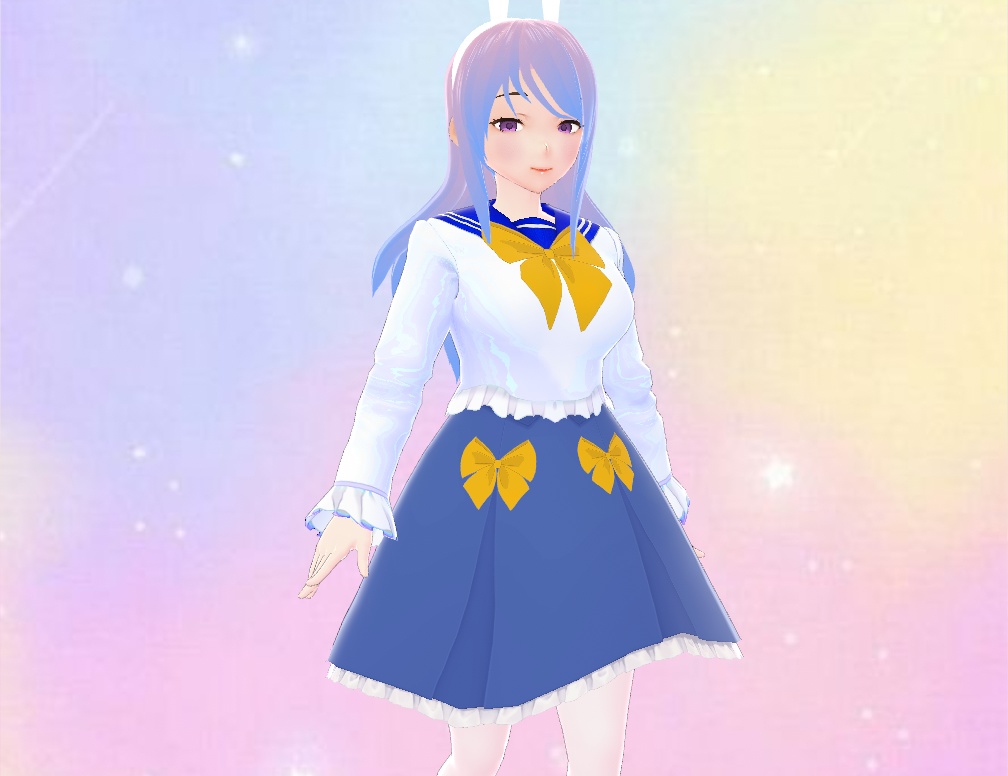 Bunny_Girl_Pink_Blue-Vroid