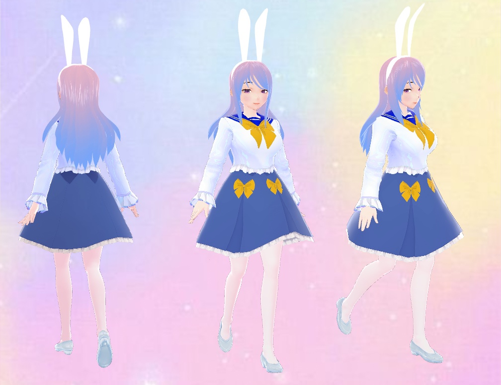 Bunny_Girl_Pink_Blue-Vroid