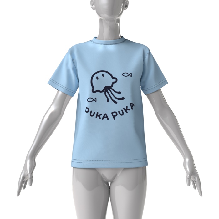 ビッグシルエットTシャツ《PUKA PUKA Tシャツ》甘沖とゆ