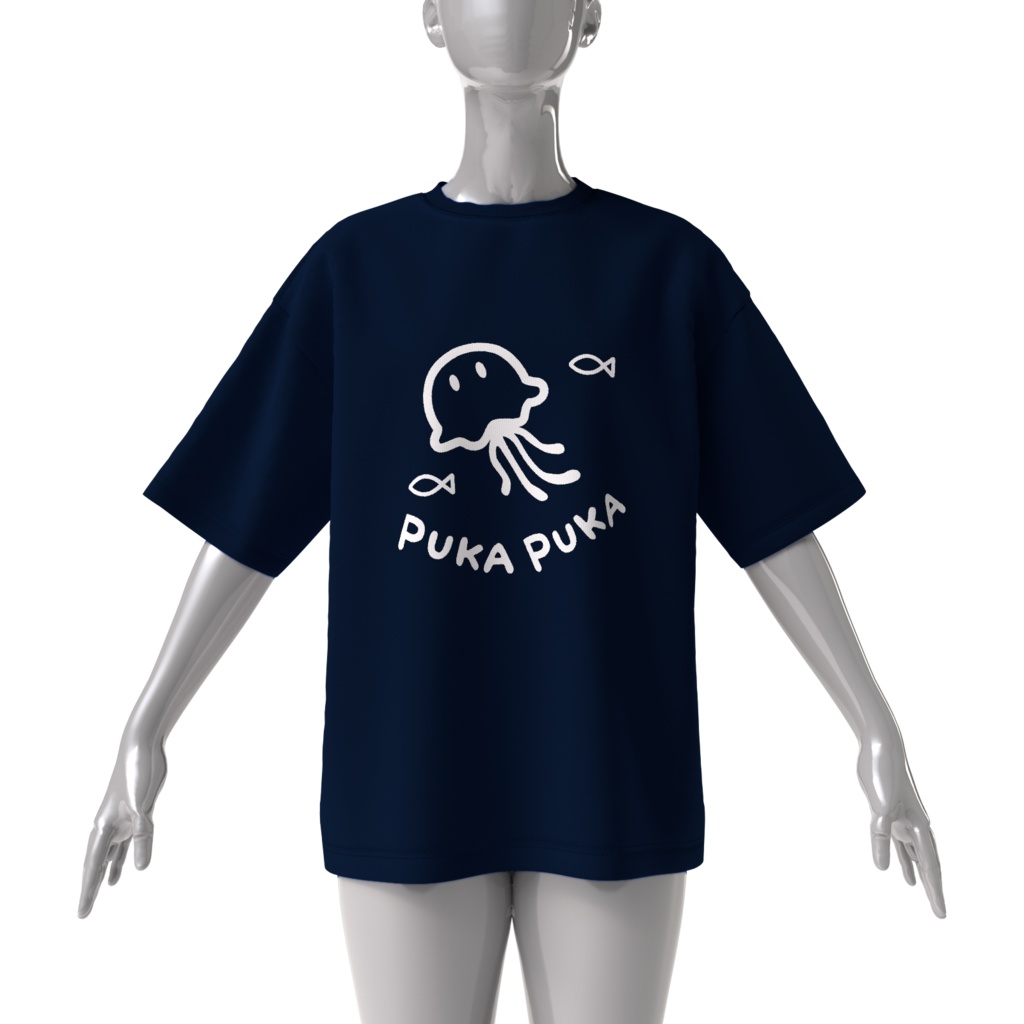 ビッグシルエットTシャツ《PUKA PUKA Tシャツ》甘沖とゆ