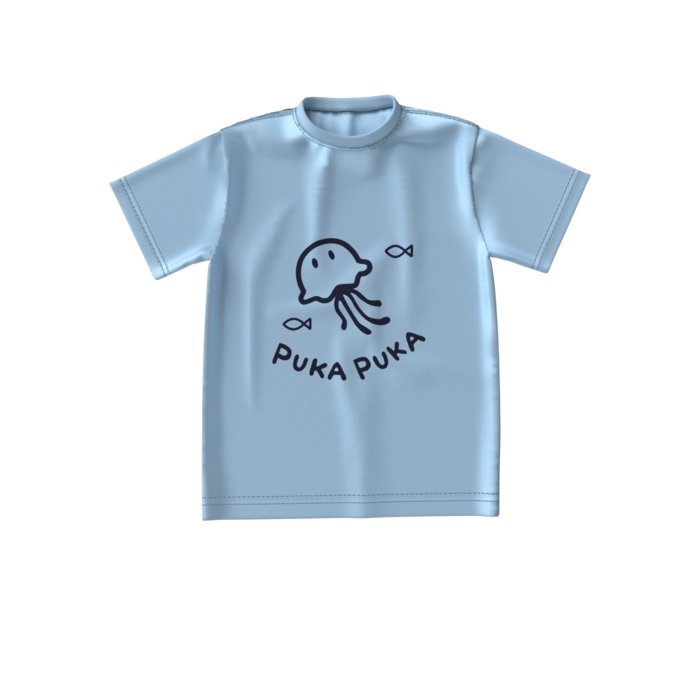 ビッグシルエットTシャツ《PUKA PUKA Tシャツ》甘沖とゆ