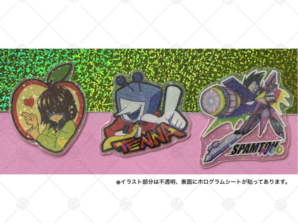 キラキラ✴︎クリアステッカー(B品)