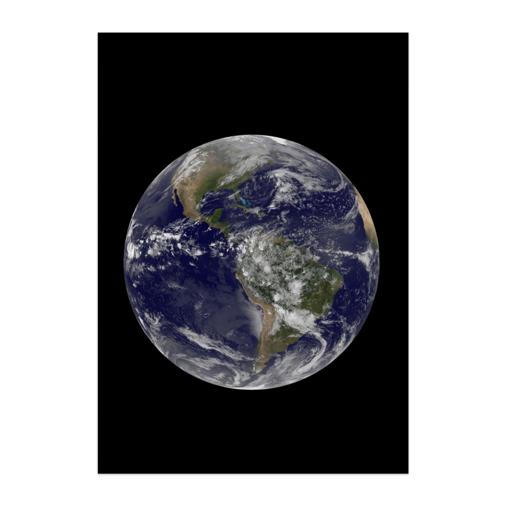 地球 Earth NASA許諾済み宇宙ポスター