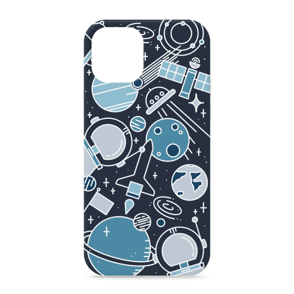 iPhoneケース【space/blue】
