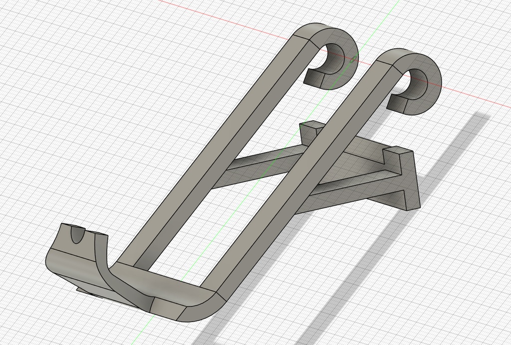 ゲームコントローラー壁掛けフック(DUAL SHOCK4 タイプ) 3Dモデル
