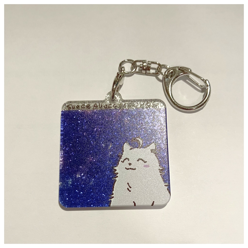 宇宙猫アロ　ラメアクキー
