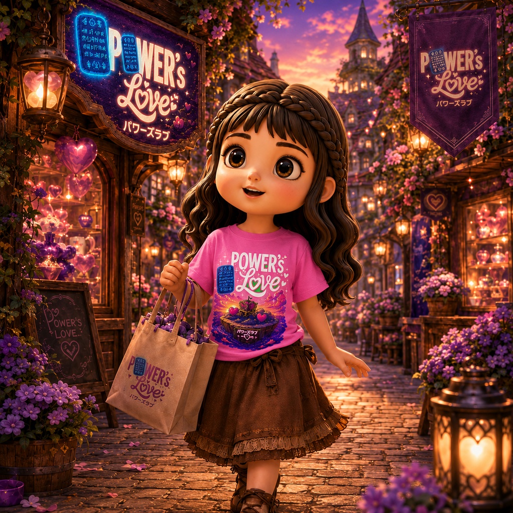 POWER'S LOVE ロゴ 出航Tシャツ