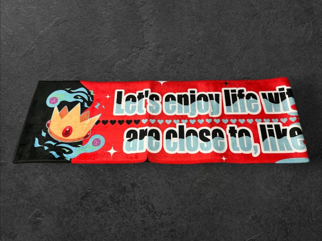 【紅もわ】マフラータオル